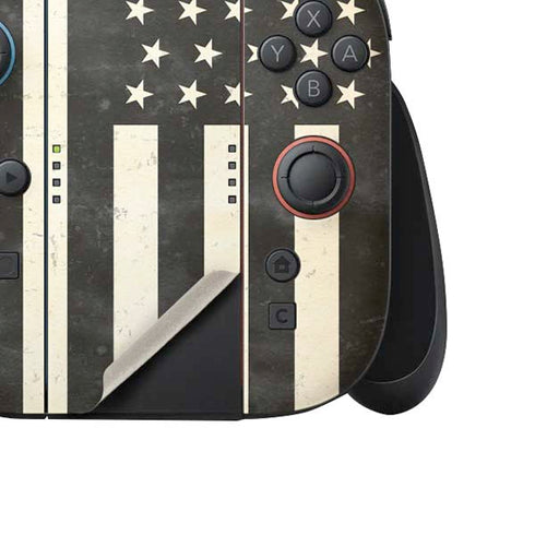Black & White USA Flag Nintendo Switch 2 (2025) Joy-Con Controller Skin