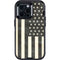 Black & White USA Flag Otterbox Defender iPhone Skin