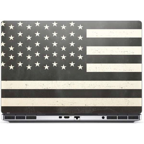 Black & White USA Flag Dell Precision Skin