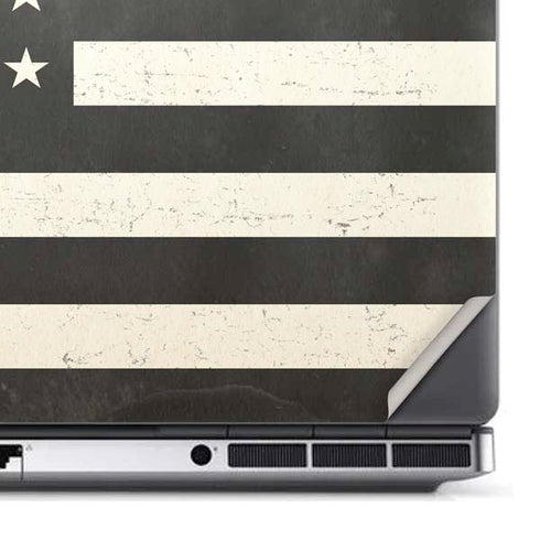 Black & White USA Flag Dell Precision Skin