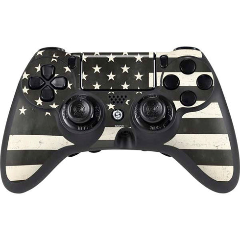 Black & White USA Flag PlayStation PS4 Skins