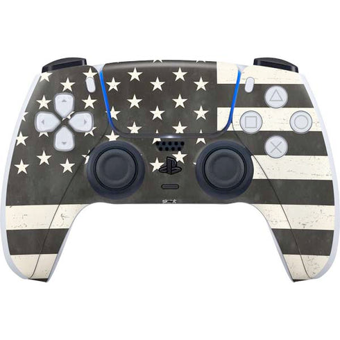 Black & White USA Flag PlayStation PS5 Skins