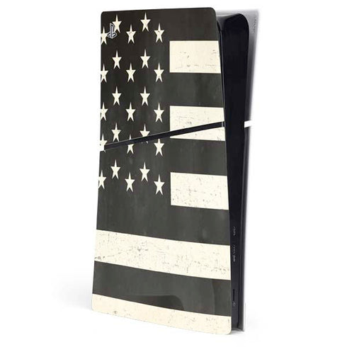 Black & White USA Flag PlayStation PS5 Skins