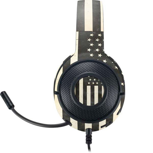 Black & White USA Flag Razer Kraken X Skin