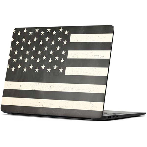 Black & White USA Flag Surface Laptop 7 13.8in Skin