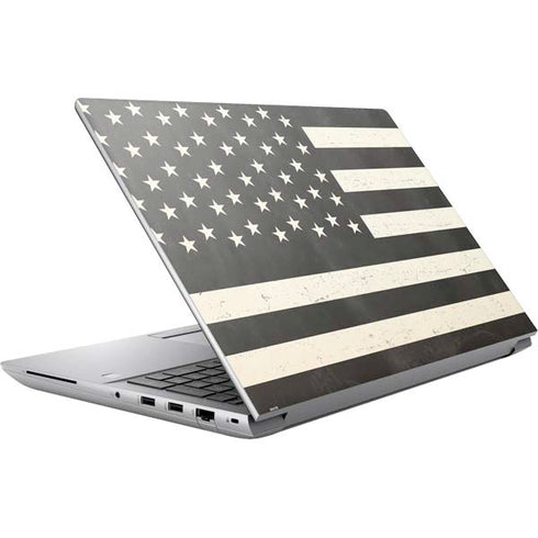 Black & White USA Flag HP ZBook Fury 16 G10 Skin