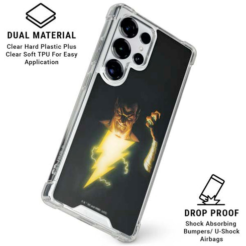 DC Comics Justice Society of America #23 Cover Painting Black Adam Original Art by Alex Ross Galaxy S25 Ultra Clear Case