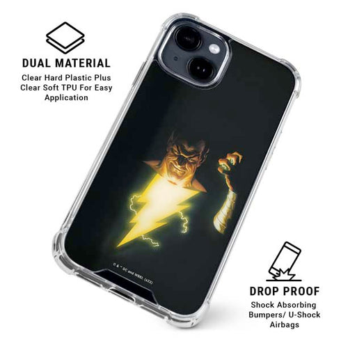 DC Comics Justice Society of America #23 Cover Painting Black Adam Original Art by Alex Ross iPhone 15 Clear Case