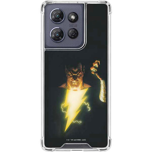 DC Comics Justice Society of America #23 Cover Painting Black Adam Original Art by Alex Ross Moto G Play 5G (2025) Clear Case