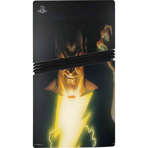 DC Comics Justice Society of America #23 Cover Painting Black Adam Original Art by Alex Ross PS5 Pro Console Skin