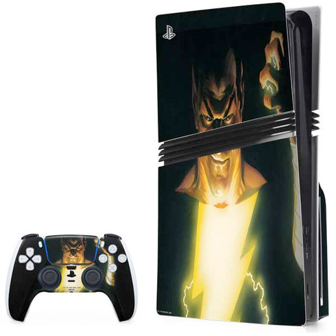 DC Comics Justice Society of America #23 Cover Painting Black Adam Original Art by Alex Ross PS5 Pro Disk Bundle Skin