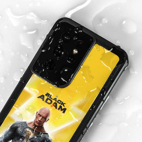 DC Comics Black Adam Movie Charcater Poster Galaxy S24 Ultra Waterproof Case