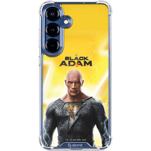 DC Comics Black Adam Movie Charcater Poster Galaxy S25 FE Clear Case
