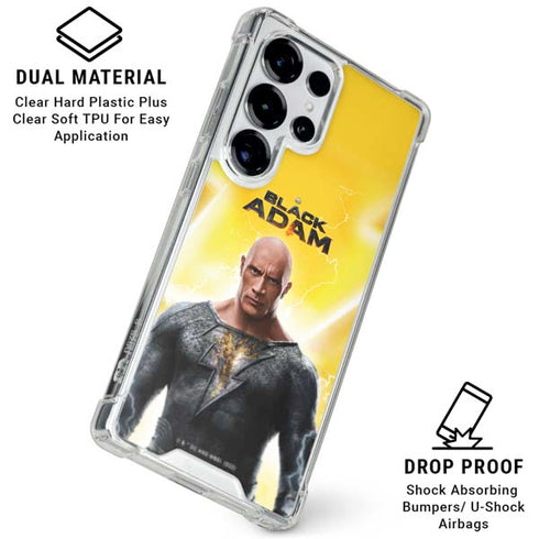 DC Comics Black Adam Movie Charcater Poster Galaxy S26 Ultra Clear Case