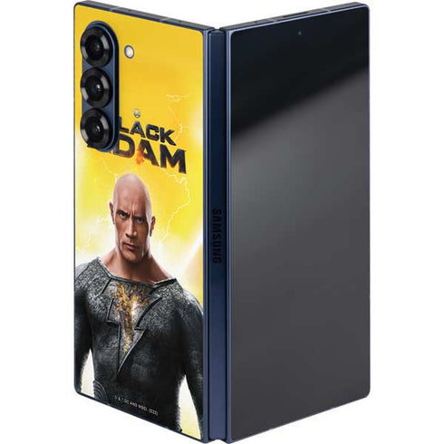 DC Comics Black Adam Movie Charcater Poster Galaxy Z Fold6 Skin
