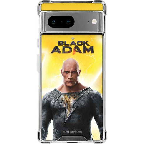 DC Comics Black Adam Movie Charcater Poster Google Pixel 8a Clear Case