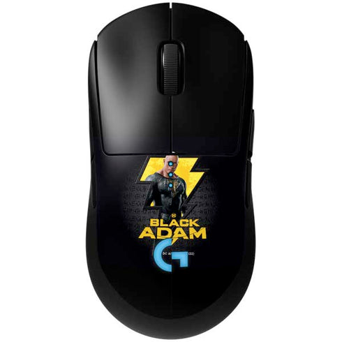 DC Comics Black Adam Movie Art Character and logo G Pro Wireless Gaming Mouse Skin