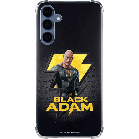 DC Comics Black Adam Movie Art Character and logo Galaxy A55 5G Clear Case