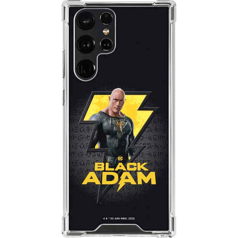 DC Comics Black Adam Movie Art Character and logo Galaxy S23 Ultra Clear Case