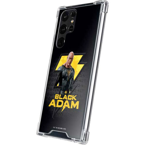 DC Comics Black Adam Movie Art Character and logo Galaxy S23 Ultra Clear Case