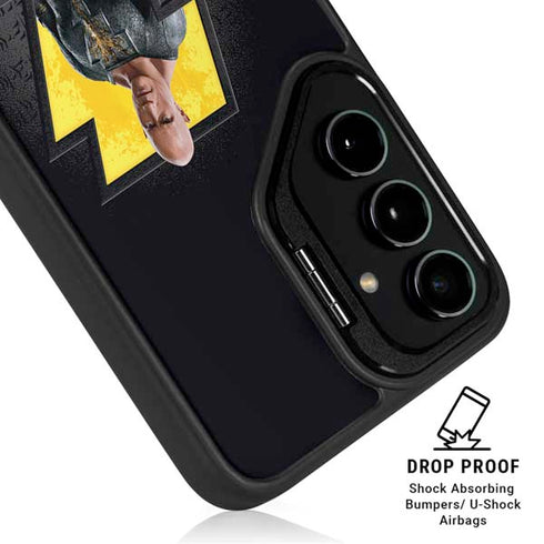 DC Comics Black Adam Movie Art Character and logo Galaxy S24 FE Kickstand Case