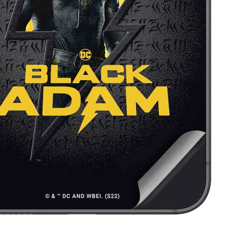 DC Comics Black Adam Movie Art Character and logo Galaxy S25 Plus Skin
