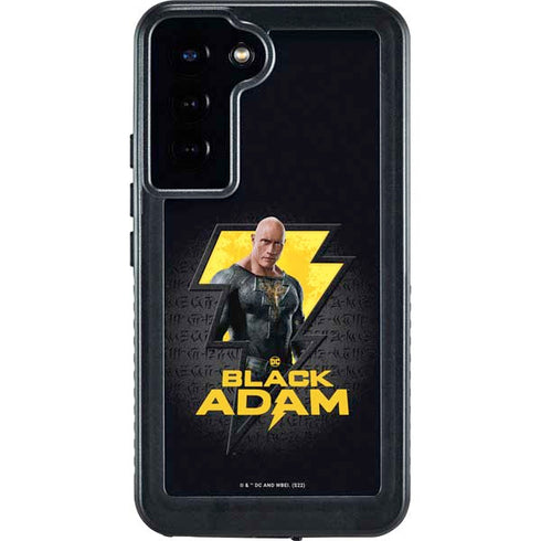 DC Comics Black Adam Movie Art Character and logo Galaxy S24 Plus Waterproof Case