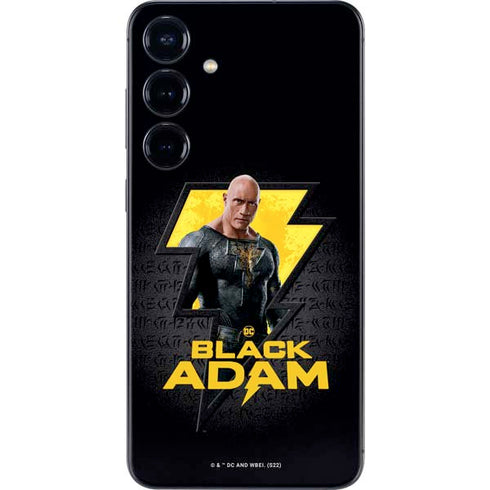 DC Comics Black Adam Movie Art Character and logo Galaxy S25 Skin