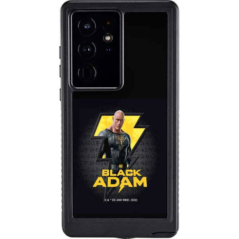 DC Comics Black Adam Movie Art Character and logo Galaxy S24 Ultra Waterproof Case