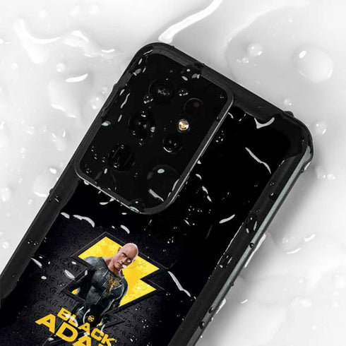 DC Comics Black Adam Movie Art Character and logo Galaxy S24 Ultra Waterproof Case
