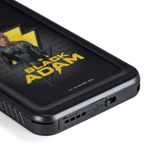 DC Comics Black Adam Movie Art Character and logo Galaxy S24 Waterproof Case