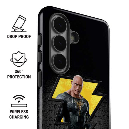 DC Comics Black Adam Movie Art Character and logo Galaxy S26 Plus Impact Case