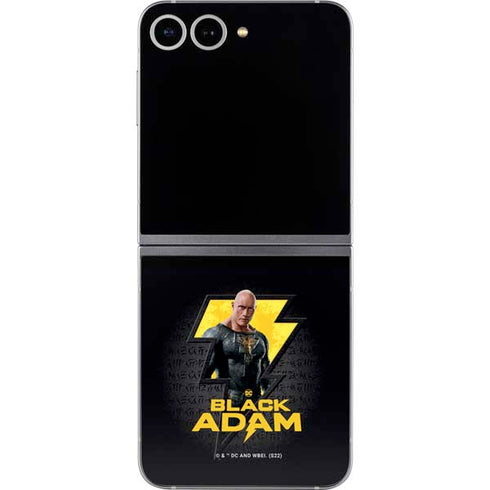 DC Comics Black Adam Movie Art Character and logo Galaxy Z Flip6 Skin