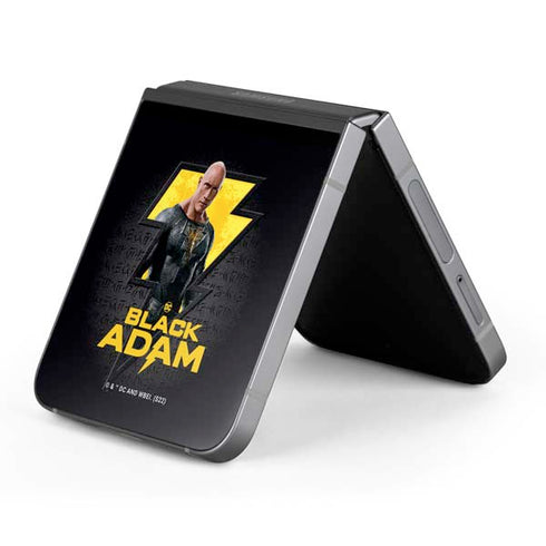 DC Comics Black Adam Movie Art Character and logo Galaxy Z Flip6 Skin