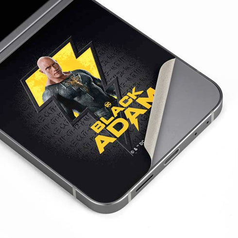 DC Comics Black Adam Movie Art Character and logo Galaxy Z Flip6 Skin