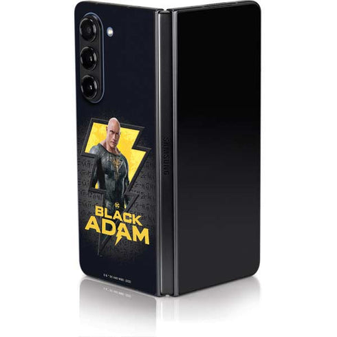 DC Comics Black Adam Movie Art Character and logo Galaxy Z Fold5 5G Skin
