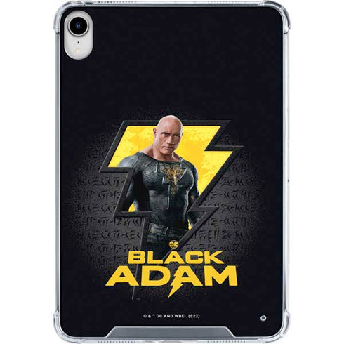 DC Comics Black Adam Movie Art Character and logo iPad 11th Gen (2025) Clear Case