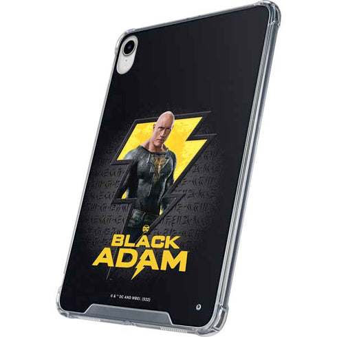 DC Comics Black Adam Movie Art Character and logo iPad 11th Gen (2025) Clear Case