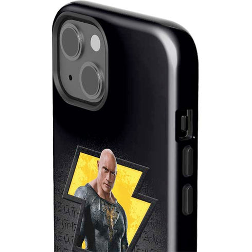 DC Comics Black Adam Movie Art Character and logo iPhone 15 Impact Case