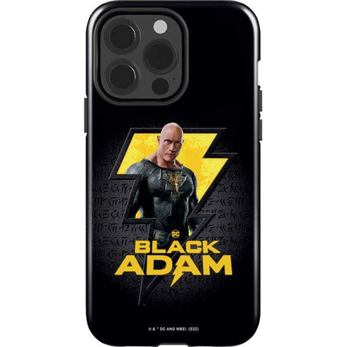 DC Comics Black Adam Movie Art Character and logo iPhone 15 Pro Impact Case