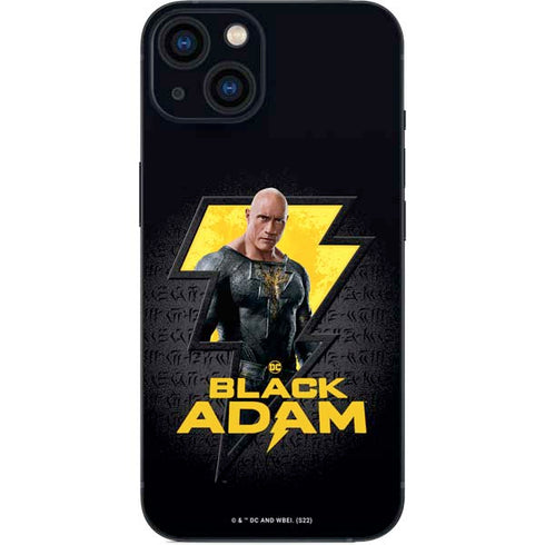 DC Comics Black Adam Movie Art Character and logo iPhone 15 Skin