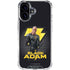 DC Comics Black Adam Movie Art Character and logo iPhone 16 Plus Clear Case