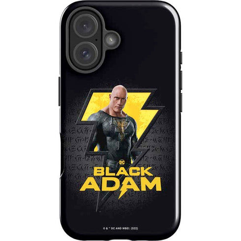 DC Comics Black Adam Movie Art Character and logo iPhone 16 Plus Impact Case