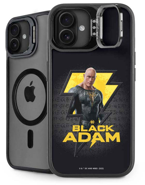 DC Comics Black Adam Movie Art Character and logo iPhone 16 Plus Kickstand Case