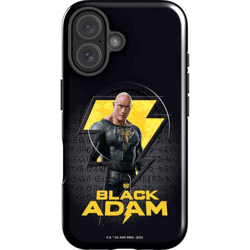 DC Comics Black Adam Movie Art Character and logo iPhone 16 Plus Magsafe Impact Case