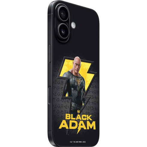 DC Comics Black Adam Movie Art Character and logo iPhone 16 Plus Skin