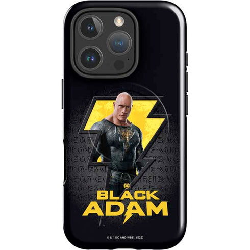 DC Comics Black Adam Movie Art Character and logo iPhone 16 Pro Magsafe Impact Case