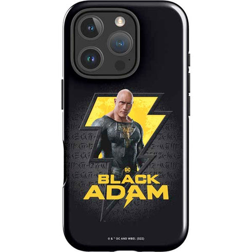 DC Comics Black Adam Movie Art Character and logo iPhone 16 Pro Max Impact Case