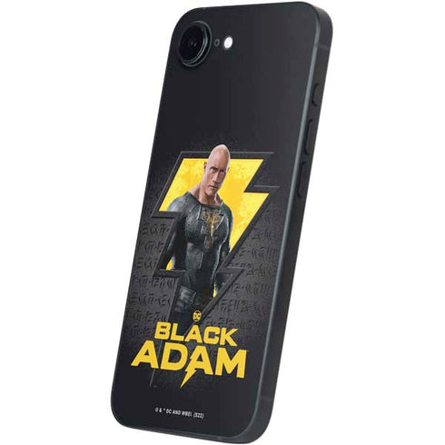 DC Comics Black Adam Movie Art Character and logo iPhone 16e Skin