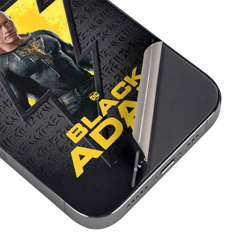 DC Comics Black Adam Movie Art Character and logo iPhone 16e Skin